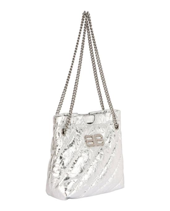  발렌시아가 크러쉬 XS 토트백 781796 210IW 8110 00025 NS Silver - BALENCIAGA
