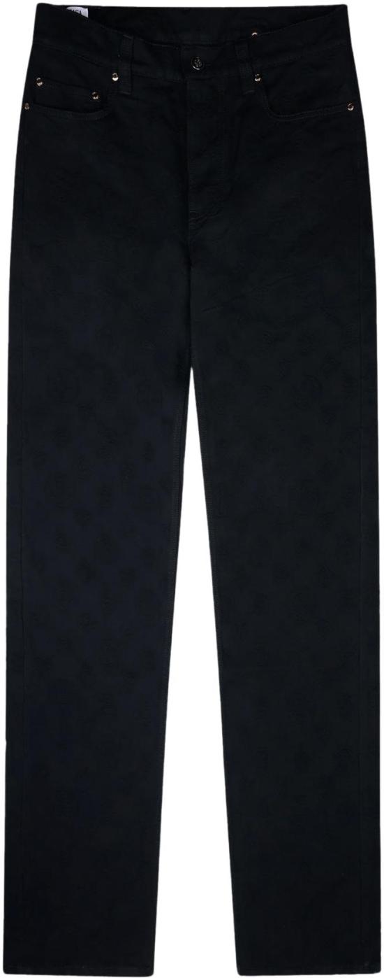 25FW 카사블랑카 데님 팬츠 VINTAGEWASHEDMONOGRAMSTRAIGHTJEANS BLACK