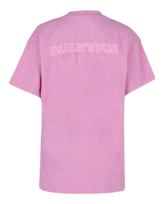  발렌시아가 반팔 티셔츠 612965 TLVB3 5000 60010 S Pink - BALENCIAGA