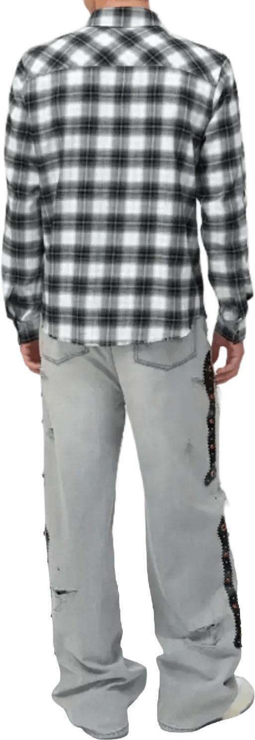 26SS 아미리 셔츠 BONESFLANNELOVERSHIRTBLACK - AMIRI