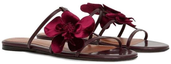 26FW 짐머만 샌들 6330FC26A1RUB MAROON - ZIMMERMANN