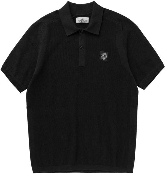 26SS 스톤 아일랜드 폴로 티셔츠 MICROSTITCHSOFTORGANICCOTTONPOLOSHIRTBLACKL1S155100030S00B5V0029