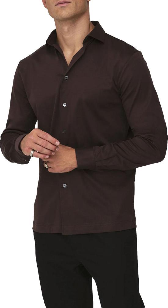 25FW Valenza 긴팔 셔츠 INTERLOCKSUPIMAVALENZADARKBROWN13141103 - VALENZA