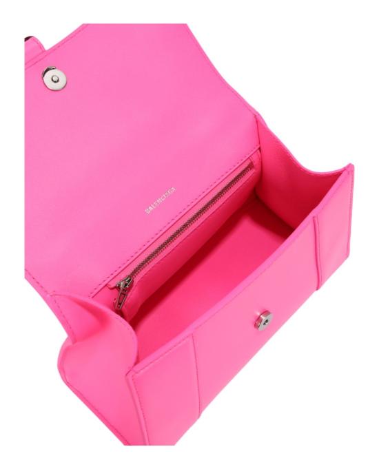  발렌시아가 박스 카프스킨 아워글래스 스몰 핸드백 593546 1JHVY 5634 60370 NS Pink - BALENCIAGA