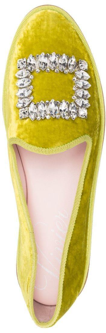  로저비비에 플랫 슈즈 RVW70134950AQPV213 LIME - ROGER VIVIER