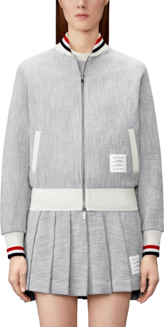 26FW 톰브라운 봄버 자켓 FJT436AJ0194055 LICHTGREY - THOM BROWNE