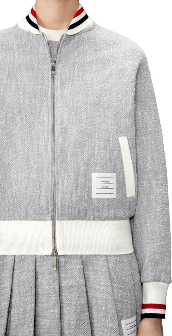 26FW 톰브라운 봄버 자켓 FJT436AJ0194055 LICHTGREY - THOM BROWNE
