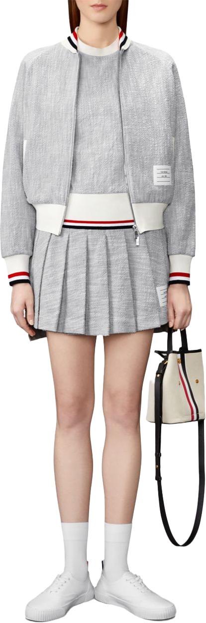 26FW 톰브라운 봄버 자켓 FJT436AJ0194055 LICHTGREY - THOM BROWNE