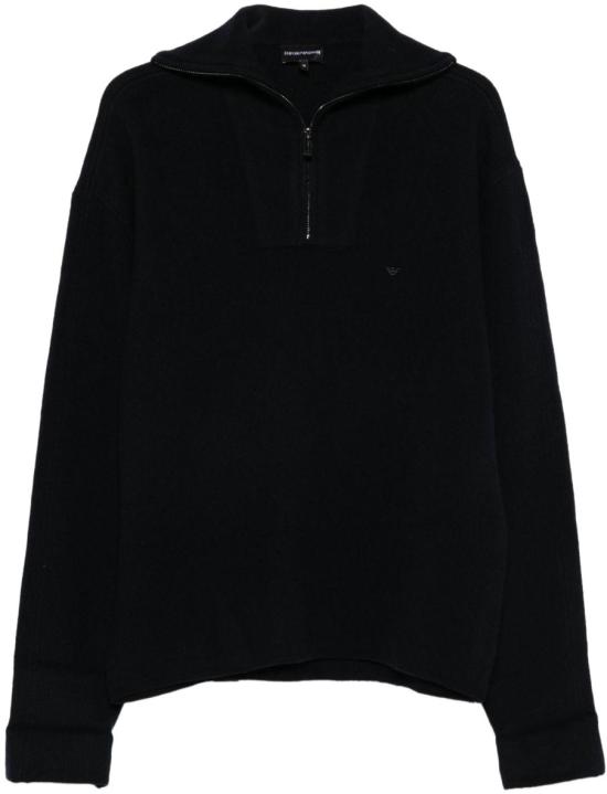 25FW 엠포리오 아르마니 니트 베스트 EM002052AF18104UB118 BLACK