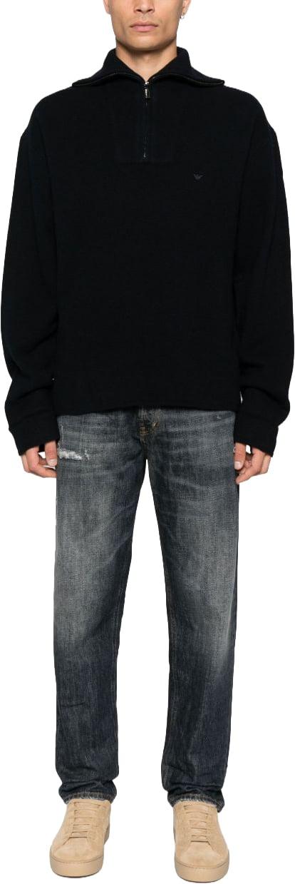 25FW 엠포리오 아르마니 긴팔 티셔츠 EM002052AF18104UB118 BLACK - EMPORIO ARMANI
