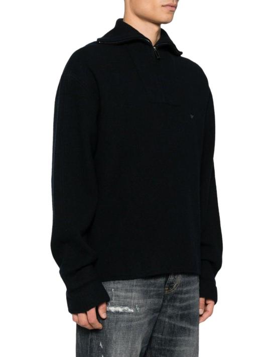 25FW 엠포리오 아르마니 긴팔 티셔츠 EM002052AF18104UB118 BLACK - EMPORIO ARMANI
