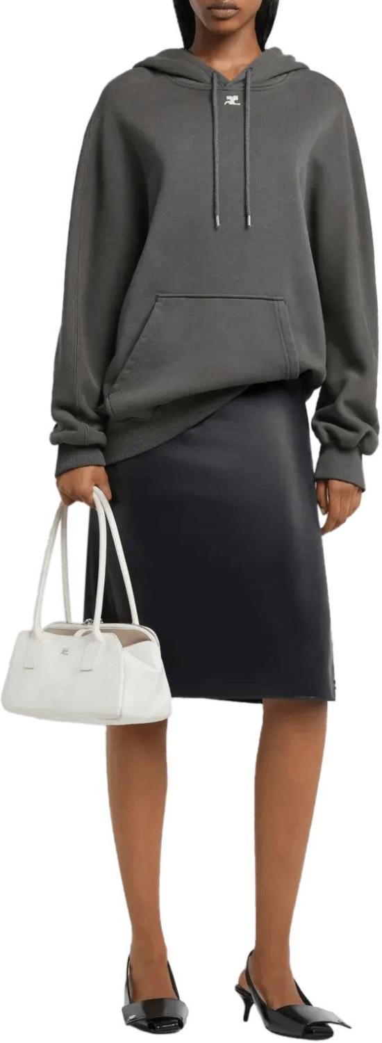 26SS 쿠레쥬 후드 티셔츠 HOODIECARBON9917126JHO049JS0266 DONKERGREY - COURREGES