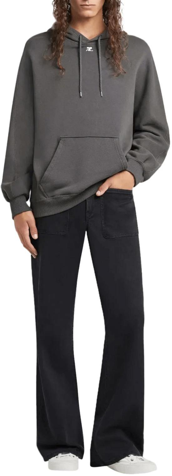 26SS 쿠레쥬 후드 티셔츠 HOODIECARBON9917126JHO049JS0266 DONKERGREY - COURREGES