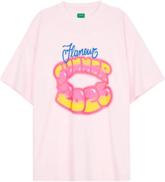 26SS 플라네르 탑 AIRBRUSHSUMMERTSHIRTPINK