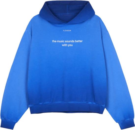 26SS 플라네르 후드 티셔츠 WITHYOUHOODIEWASHEDBLUE
