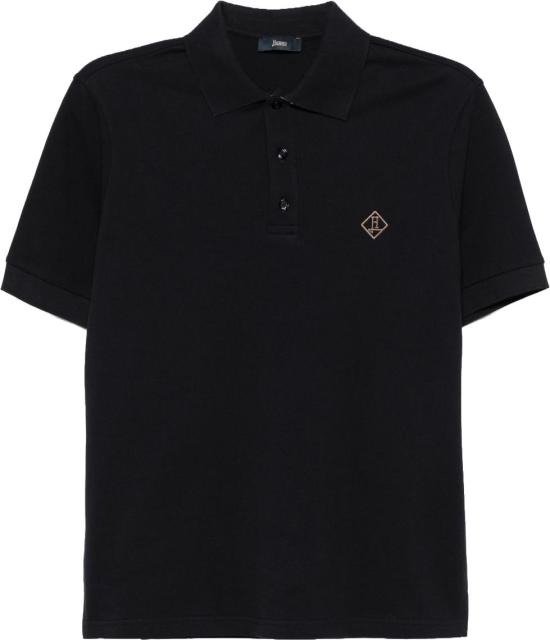 26SS 에르노 로고 자수 폴로 셔츠 JPL00135U540059200 NAVY