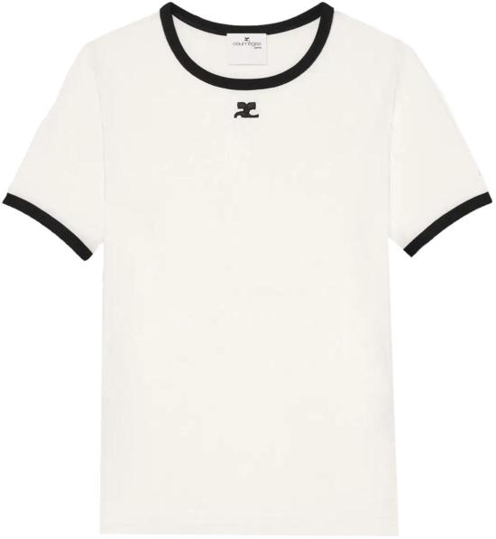 26SS 쿠레쥬 탑 TSHIRTHERITAGEWHITEBLACK98VESJTS017JS0070