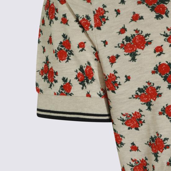 26FW 비비안웨스트우드 로즈 플로럴 프린트 코튼 반팔 폴로 셔츠 2H01000Z J00AVO3O3 ROSES - VIVIENNE WESTWOOD