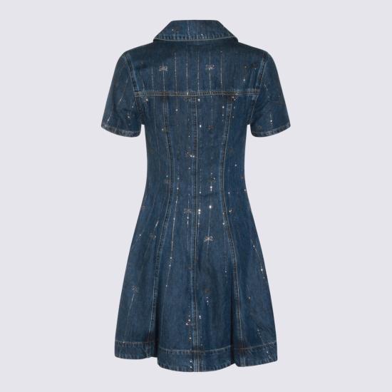 26FW 셀프 포트레이트 미디 원피스 PF26818SABL BLUE Blue - SELF PORTRAIT
