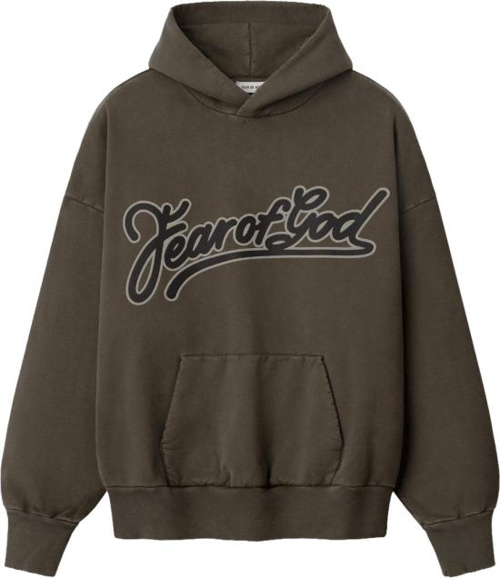 26FW 피어오브갓 후드 티셔츠 FEAROFGODCLASSICPOCKETHOODIE TAUPE