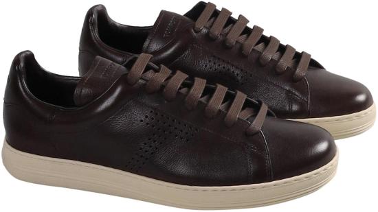 25FW 톰포드 스니커즈 SOFTSUPPLELEATHERWARWICKSNEAKERS BROWN - TOMFORD