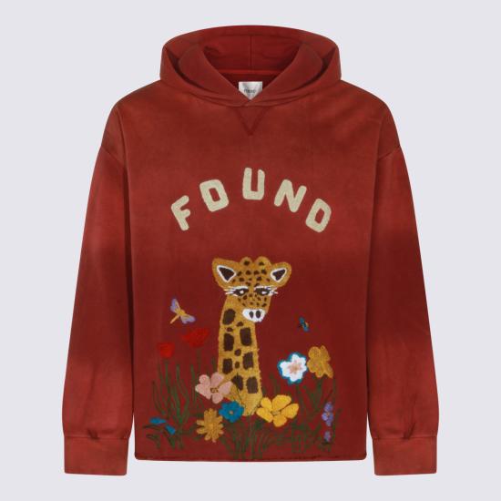 26FW 파운드 후드 티셔츠 FOPF26HO01520 6343 WASHED BERRY