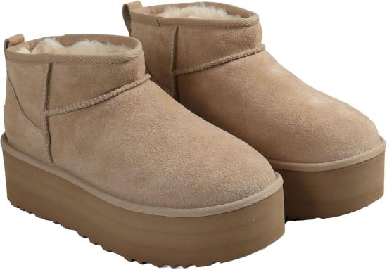 26FW 어그 부츠 CLASSICULTRAMINIPLATFORMUGGLIGHTBEIGE12872103 - UGG
