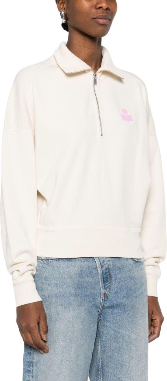 26SS 이자벨마랑 로스 로고 스웨트셔츠 SW0093FAD1M04EECPK WHITE - ISABEL MARANT