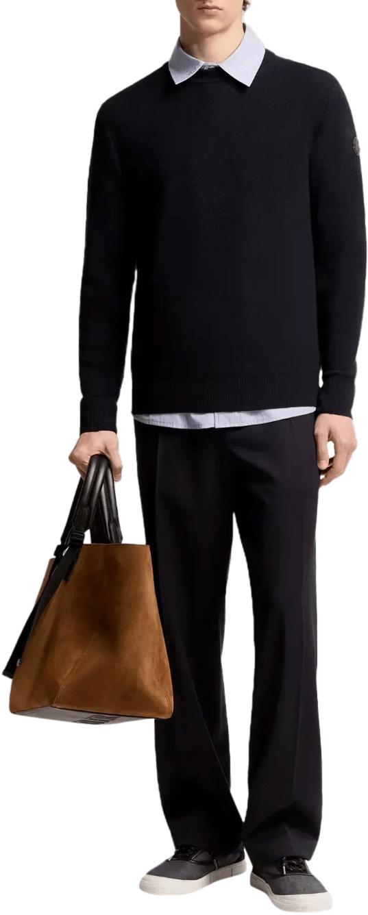 26SS 몽클레어 스웨터 MONCLERCREWNECK9C00007M1131778 BLACK - MONCLER