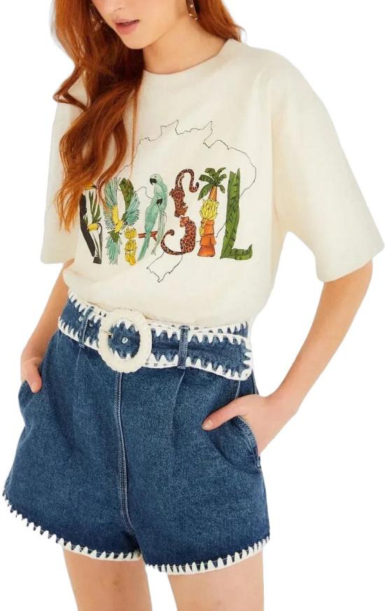 26SS 팜 리오 탑 FARMRIOBRASILRELAXEDTSHIRT344380L0025 WHITE - FARM RIO