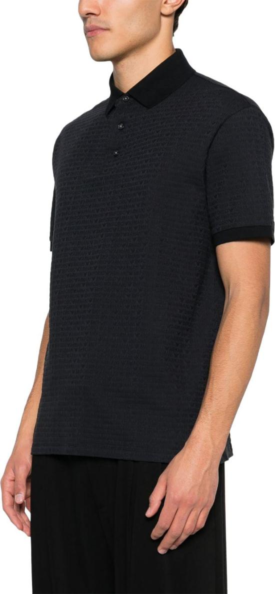 26SS 엠포리오 아르마니 폴로 티셔츠 EM004595AF10762FB413 BLACK - EMPORIO ARMANI