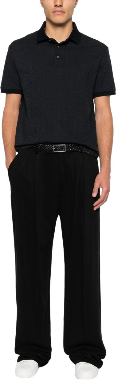 26SS 엠포리오 아르마니 폴로 티셔츠 EM004595AF10762FB413 BLACK - EMPORIO ARMANI