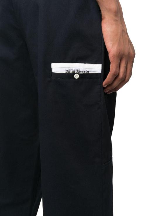  팜앤젤스 스트레이트 팬츠 PMCG003E23FAB0014603 NAVY - PALM ANGELS
