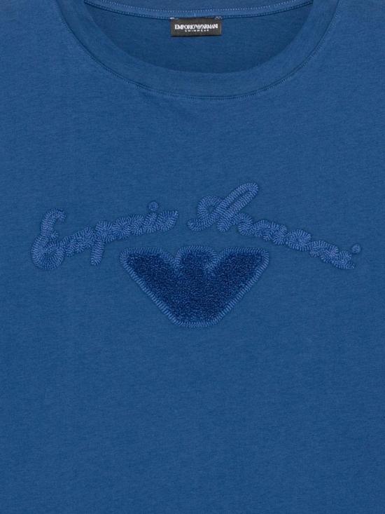 26SS 엠포리오 아르마니 탑 EW004078AF20244UB078 BLUE - EMPORIO ARMANI