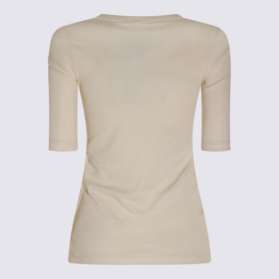 26FW 파비아나 필리피 반팔 티셔츠 JED216F603 L8960145 burro - FABIANA FILIPPI