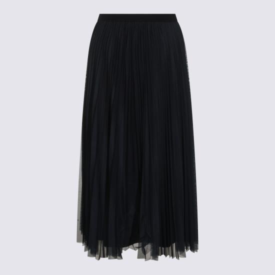 26FW 파비아나 필리피 미디 스커트 GND216F426 M2645146 Blu notte - FABIANA FILIPPI