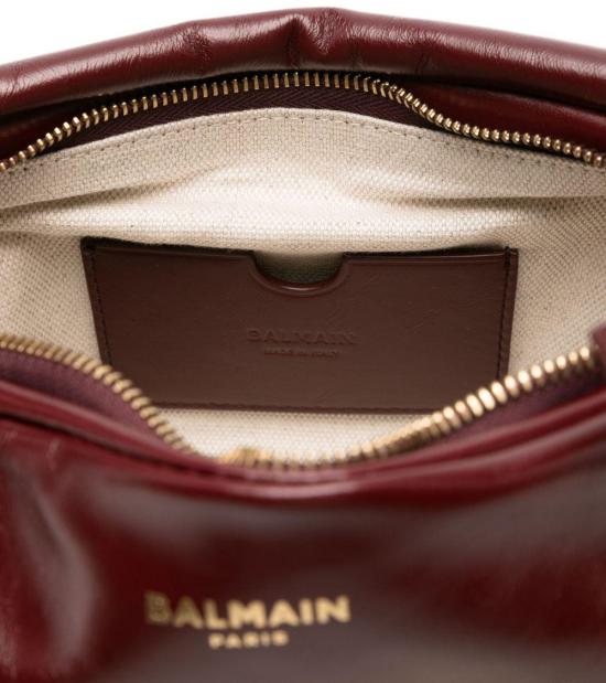 25FW 발망 숄더백 FN0BS002LMTE3AR MAROON - BALMAIN