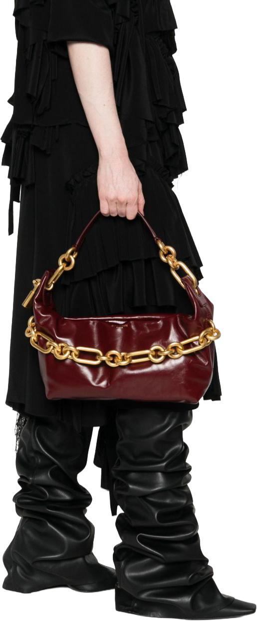 25FW 발망 숄더백 FN0BS002LMTE3AR MAROON - BALMAIN