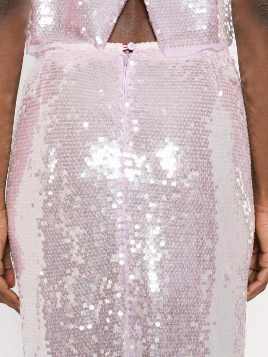 26SS 포르테포르테 롱 스커트 14894MYSKIRTCHARME SILVER - FORTE FORTE