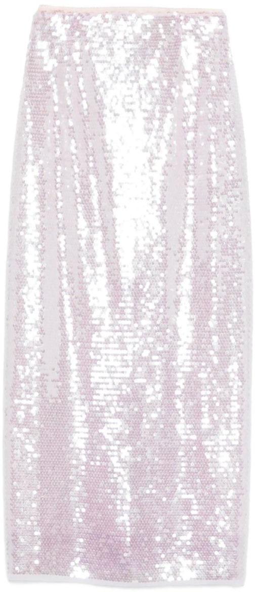 26SS 포르테포르테 롱 스커트 14894MYSKIRTCHARME SILVER