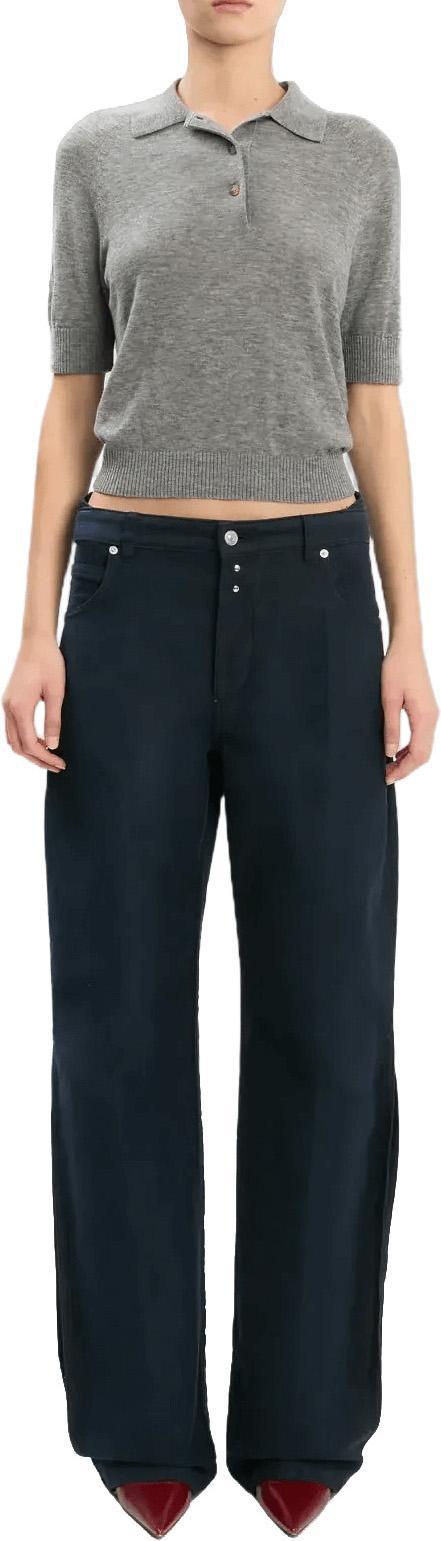 26SS 빅토리아 베컴 스트레이트 팬츠 SPLITDETAILUTILITYTROUSERNAVY - VICTORIA BECKHAM