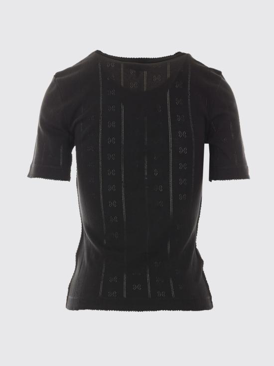 26FW 가니 반팔 티셔츠 A1050260 099 BLACK DOM - GANNI