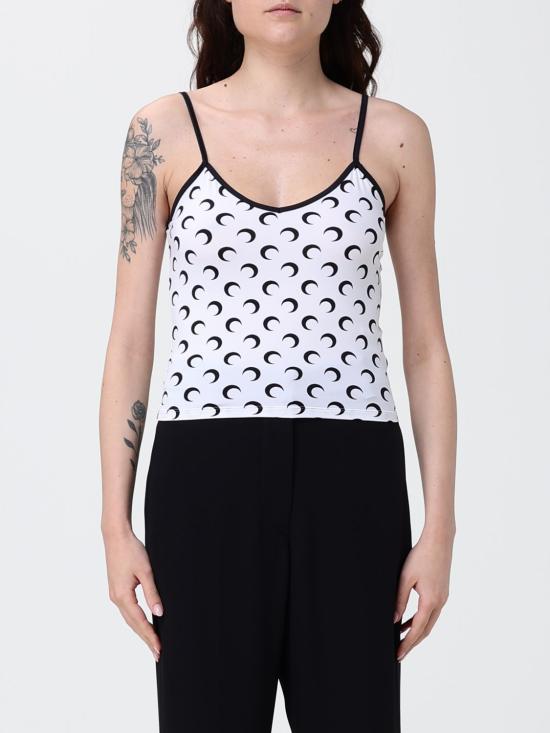 26SS 마린세르 문 프린트 저지 스트랩 탑 WTO508ACJER0001 WH00 WHITE DOM