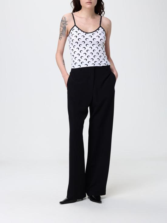 26SS 마린세르 문 프린트 저지 스트랩 탑 WTO508ACJER0001 WH00 WHITE DOM - MARINE SERRE