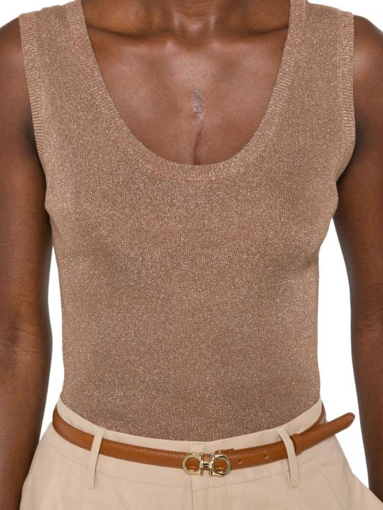 26SS 파비아나 필리피 민소매 티셔츠 MAD266F066D9621268 BEIGE - FABIANA FILIPPI