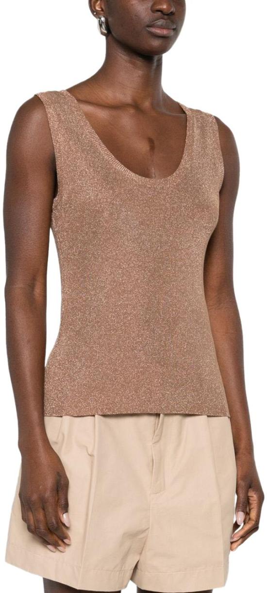 26SS 파비아나 필리피 민소매 티셔츠 MAD266F066D9621268 BEIGE - FABIANA FILIPPI