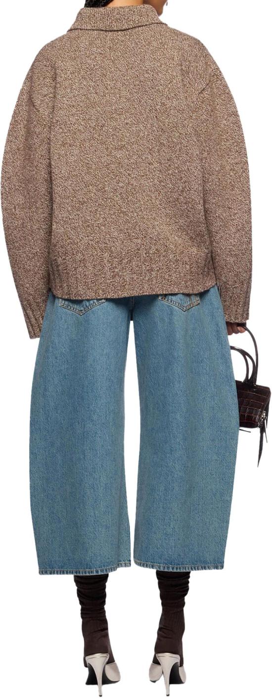 26SS 디 아티코 니트웨어 THEATTICOCARDIGAN260WCD00013KWS012AADARKBROWNWHITE TAUPE - THE ATTICO