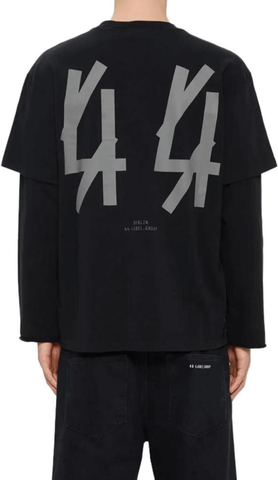 26SS 44레이블 긴팔 셔츠 DOUBLESLEEVETEEJERSEYBLACK44ANTRACITE - 44 LABEL
