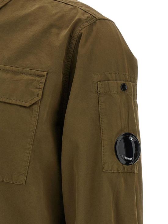 26SS 씨피 컴퍼니 오가닉 개버딘 지퍼 셔츠 RCCMOS705A110143G683 DONKERGREEN - C.P. COMPANY
