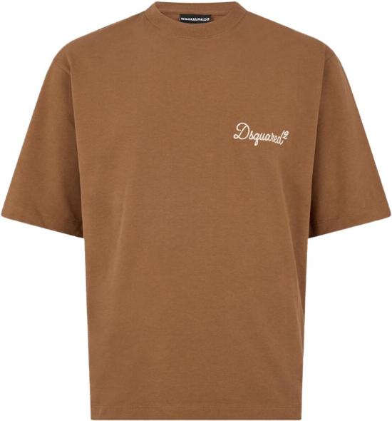 26SS 디스퀘어드2 탑 TSHIRTS74GD1525CHOCOLATE BROWN